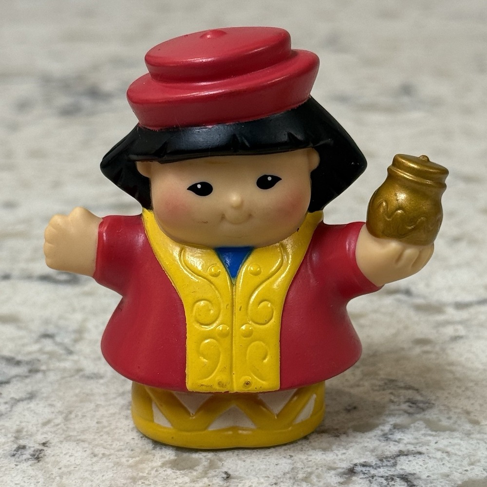 Fisher Price Little People Nativity Red Wisemen King Christmas Manger 2008 2009
